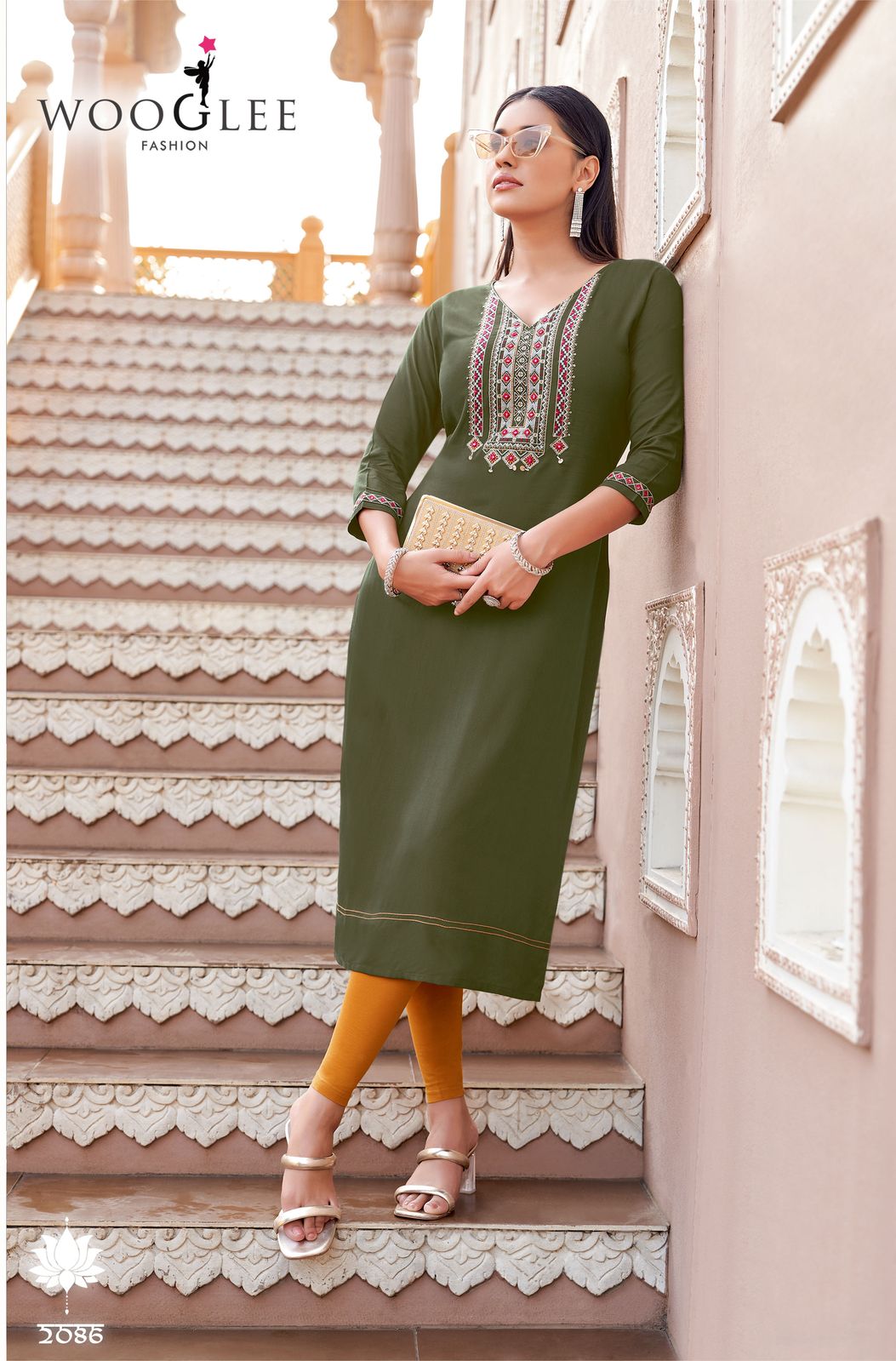  Barbella Vol 13 by Wooglee  Rayon Thread And Handwork Kurti Collection